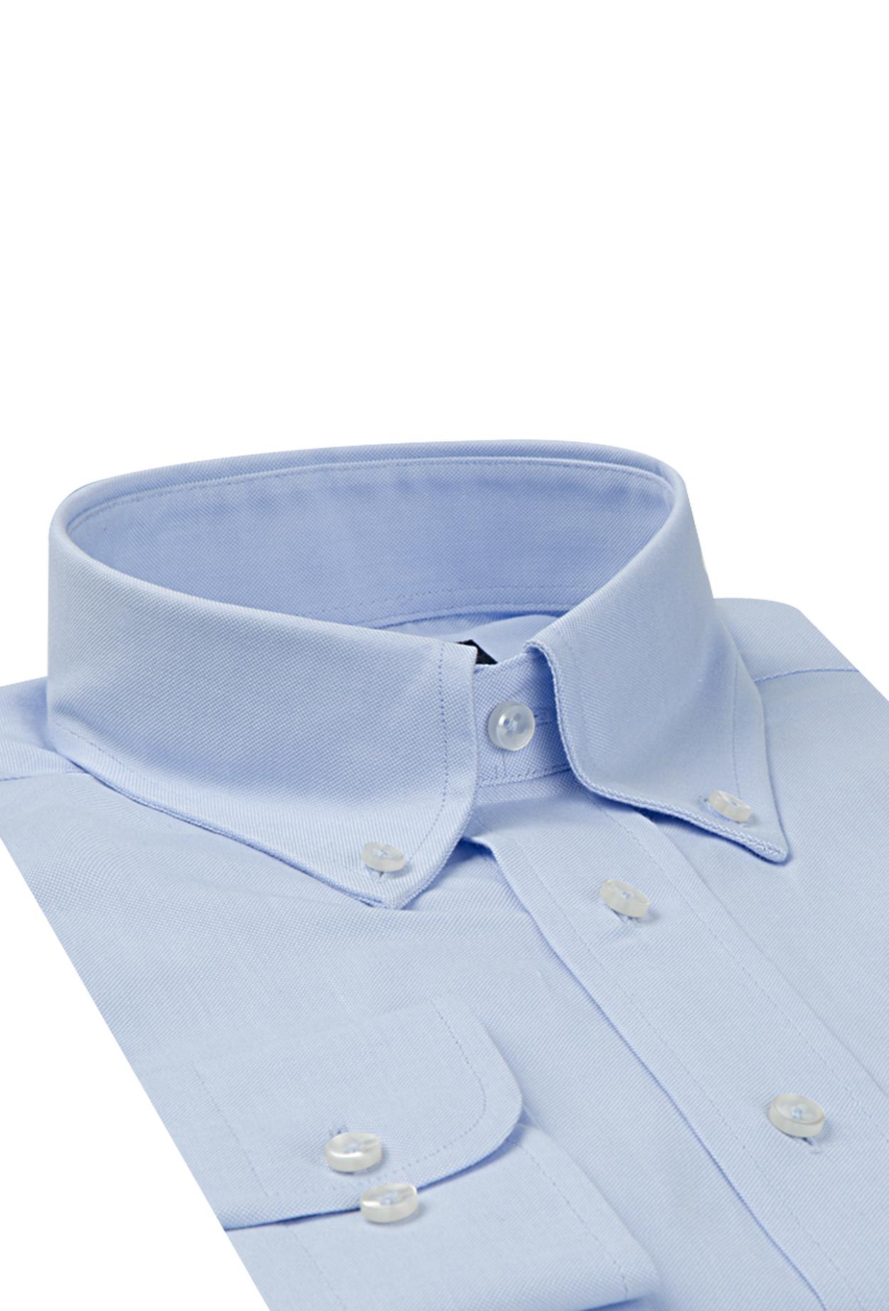 Ds Damat Regular Fit Mavi Düz Gömlek