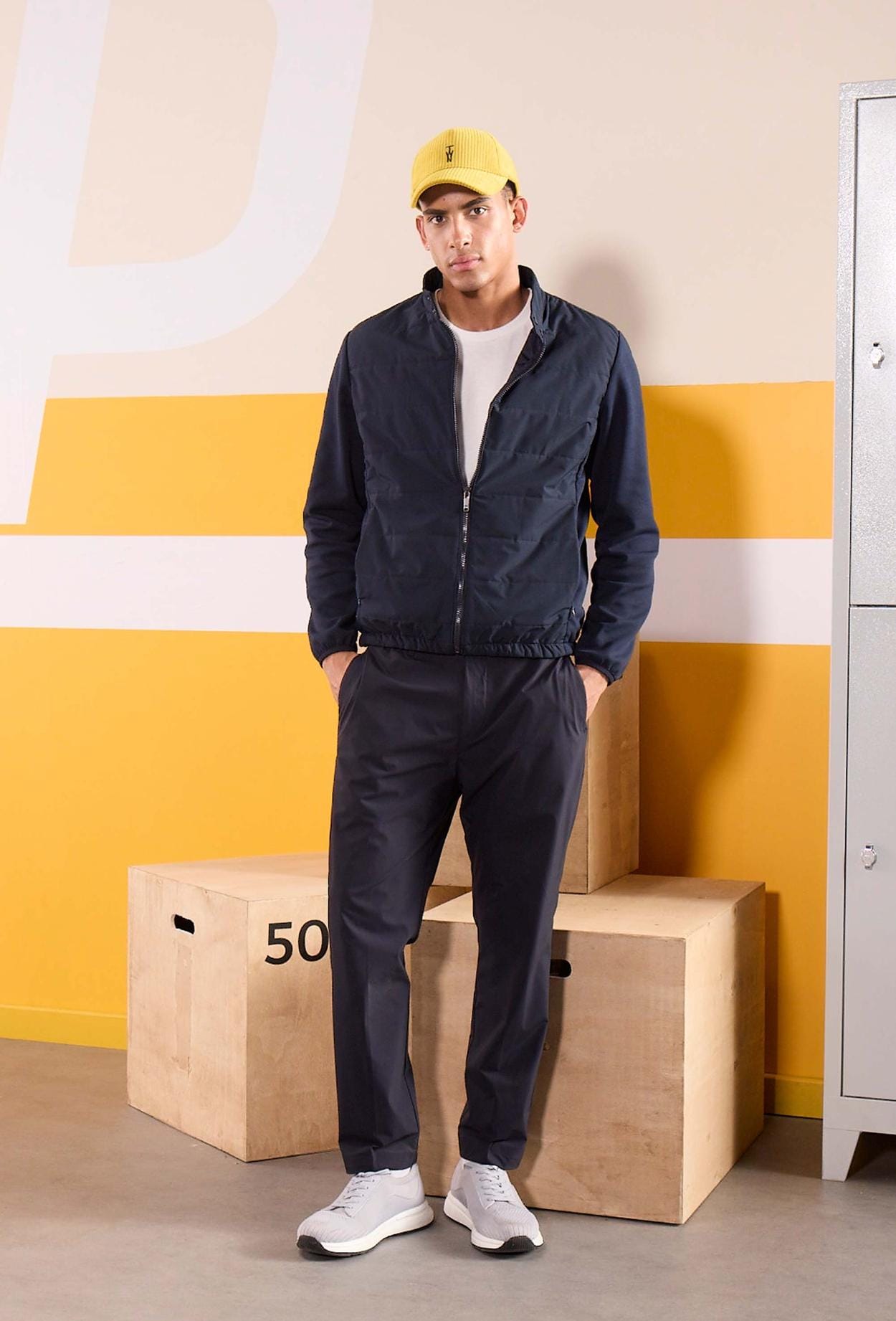 Ds Damat Relaxed Fit Lacivert Armürlü İnce Ve Hafif Rpt Jogger Pantolon