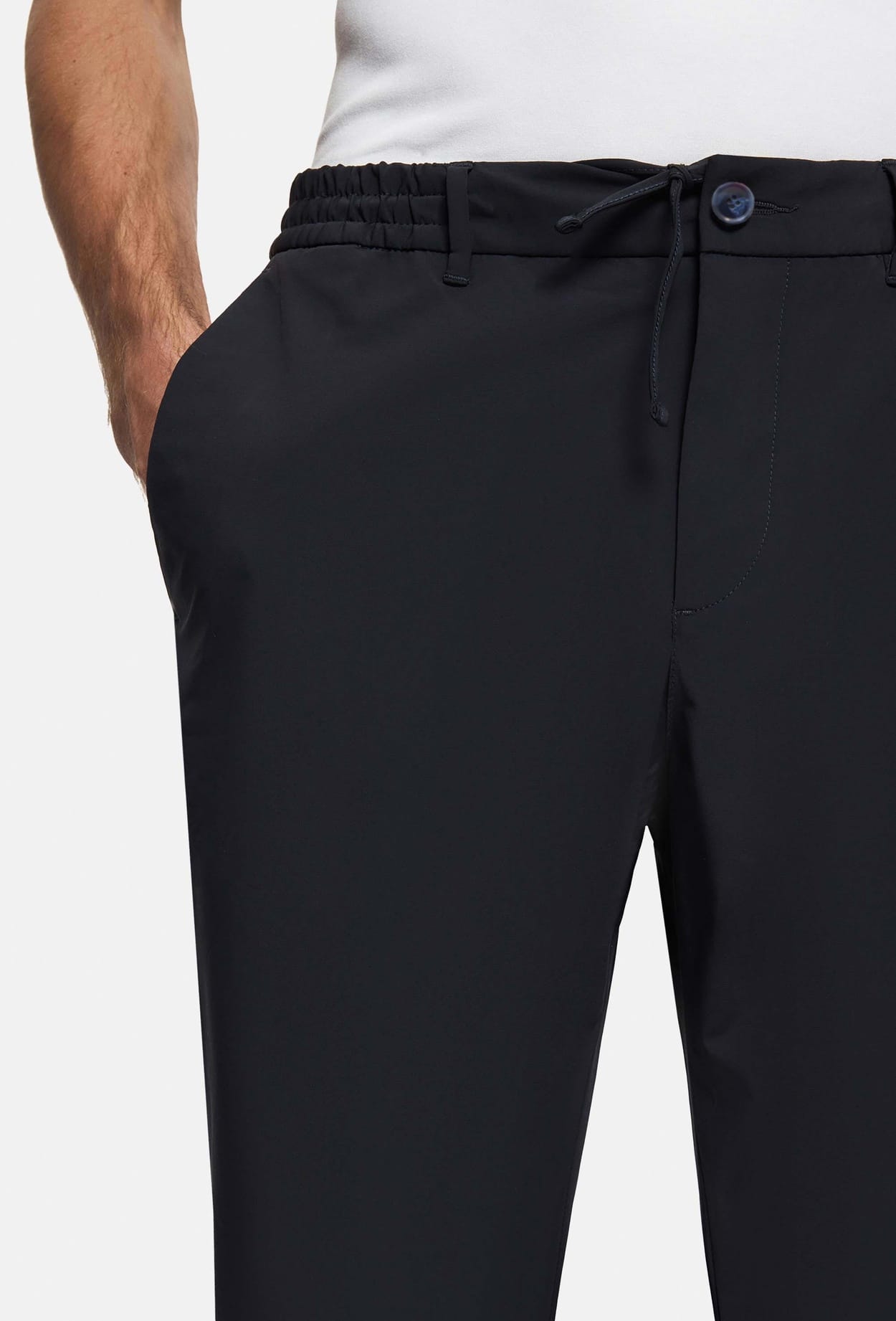 Ds Damat Relaxed Fit Lacivert Armürlü İnce Ve Hafif Rpt Jogger Pantolon