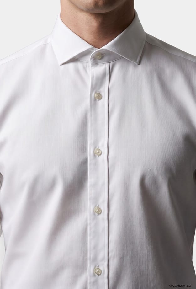 Tween Slim Fit Beyaz Tencel ™ Gömlek - 8684925042448 | Damat Tween